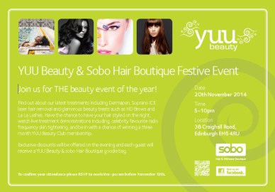 YUU Beauty & Sobo Edinburgh Festive Event (1)